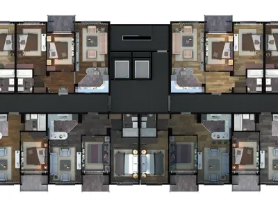 Apartments 3d plan 3D model