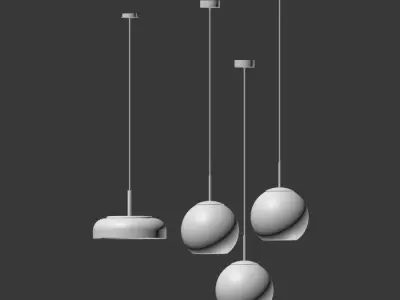 Ceiling Light Collection  3D model purchase