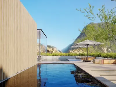 Set 4 - Corona C4D - 4 x Scenes 3D Model Pack