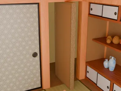 Room of Ninja House 3D model