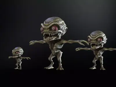 Minimonster2Pack1 Low-poly 3D model