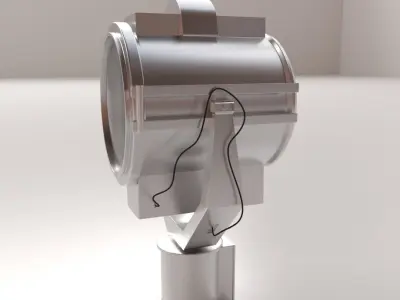 Searchlight street light 3D model