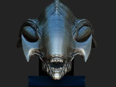 Aliens spitter head 3D model