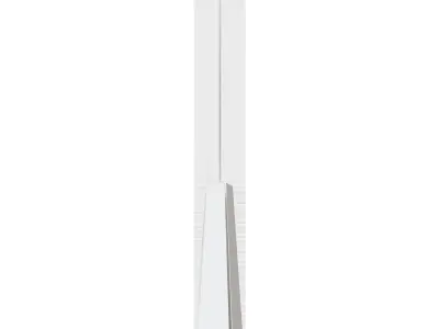 Pluma white chandelier 3D model