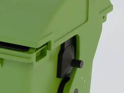 Wheeled-container 1100L 3D model