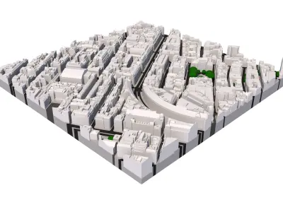 London city tile Level 2 block TQ2980 North West 3D model
