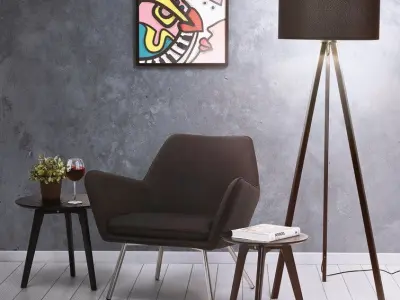 Trivet Tripod Floor Light Lamp - 3 Colour 3D model