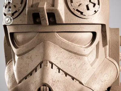 STAR WARS Elite Tie Fighter Portrait Bust 3D print model