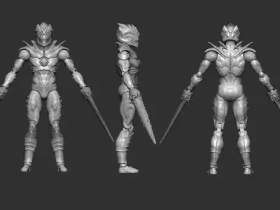 legend of the white dragon figure  3D model