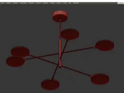 SPECTICA CHANDELIER Low-poly 3D model