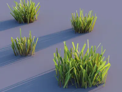 Cut grass for landscape 3D model