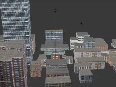 38-In-1 Low Poly Building Pack Low-poly 3D model