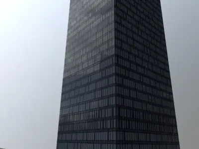 Moscow OKO Low-poly 3D model