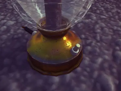 Old vintage lamp Free low-poly 3D model