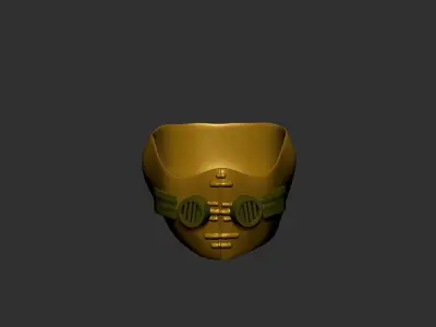 helmet high poly sculpt 3d printable  3D model 130