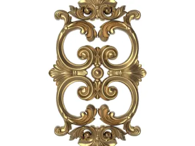 set of 10 carved vintage patterns  ready for 3D printing 3D Model Pack