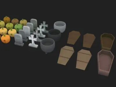 Festivity Halloween Low-poly 3D model