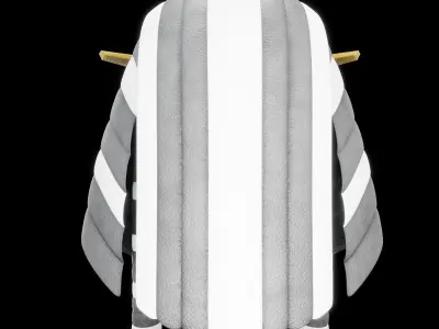 Pharaoh Eagle Hat - SciFi Character Design Low-poly 3D model Low-poly 3D model