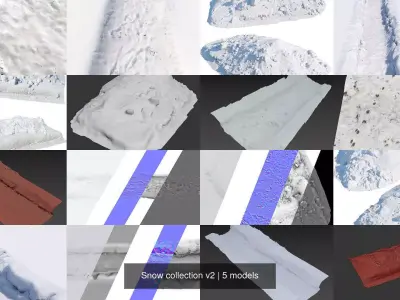 Snow collection v2 3D Model Pack
