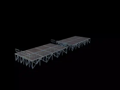 portable stage design 3D model