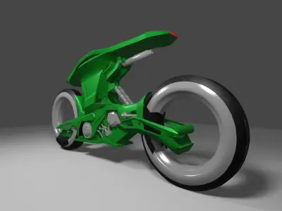 sci fi motorcycle 3D model