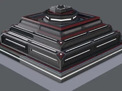 Sci-fi Model V02 Low-poly 3D model
