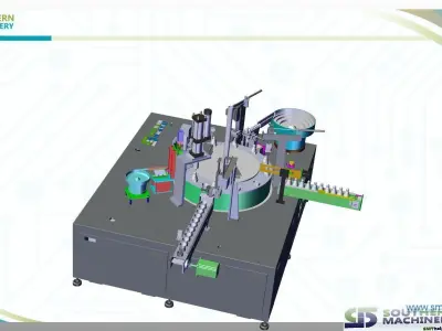 USD50K can build one LED Bulb production assembly line 3D model