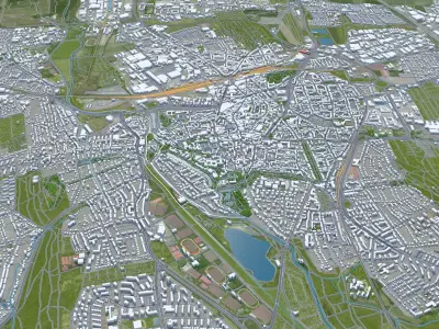 Hildesheim Germany Low-poly 3D model