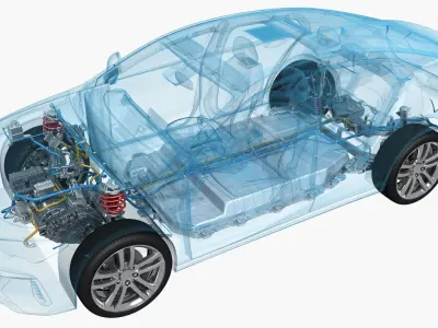  Electric Car Chassis X-Ray 
