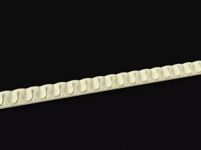 baguette plastic bar 3D model