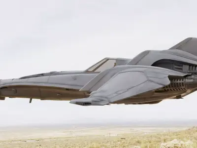 Viper Mark-13 Space Fighter Concept 3D model