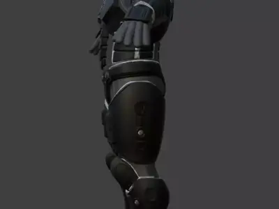 SciFi Cyberpunk Spacesuit 3D Model 3D model