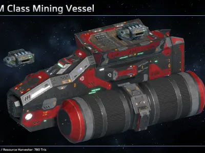 Spaceship Civilian Ship Collection III 3D Model Pack