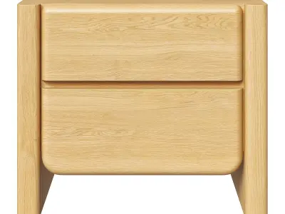 Restoration Hardware closed nightstand Noma 3D model