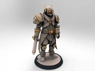 steampunk robotic 1 3D print model