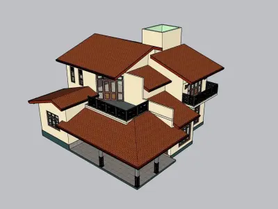 South Asian House P6 3D model
