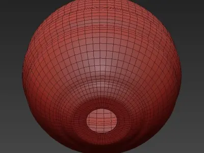 Blown Glass Clear Band Pendant 3D model purchase