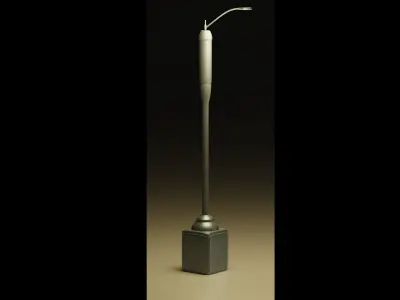 Street Light Low-poly 3D model 32