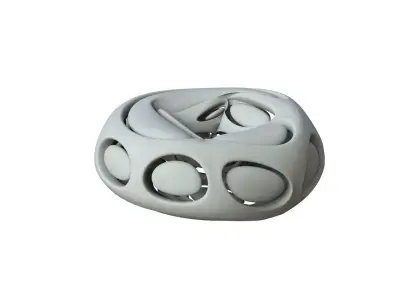 SciFi Cube Object No 66436 Low Poly Shape Low-poly 3D model