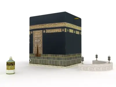 The Kaaba Al-Musharrafah Low-poly 3D model