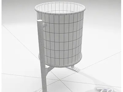 Street Trash Bin Tramontana 3D model