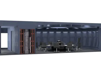 Set 6 - Death Star Conference Room 1-18 scale Kenner-Hasbro 3D print model