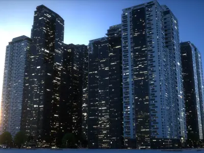 City Block Type B26 3D model