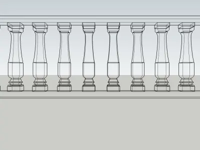 Baluster 3D Model Download 3D model Sketchup 3D model 3D model
