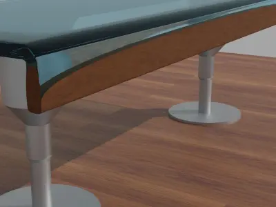 Glass Table 3D model
