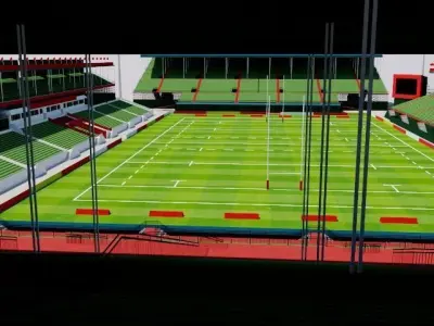 The Sevens Stadium - Dubai UAE 3D model