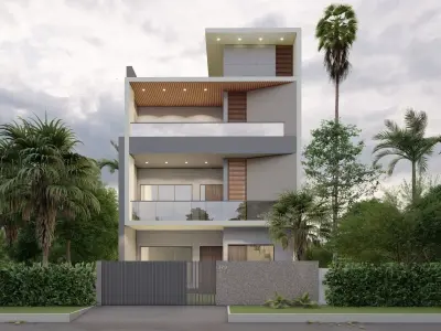 Excercise File for Bungalow House Design Sketchup Tutorial Free 3D model