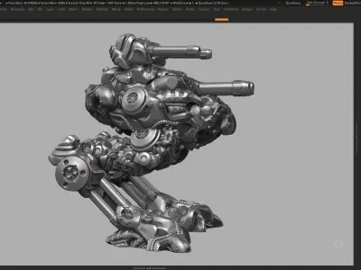 robot battle a07 3d print model  3D print model