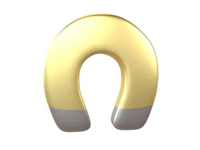 Magnet Emoji v1 005 Low-poly 3D model