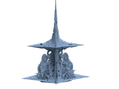 Steamcrystal Tower 1 3D model
